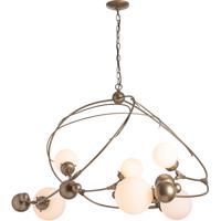 Hubbardton Forge 136421-1029 Sprig 6 Light 49 inch Sterling Pendant Ceiling Light in Opaline, Circular thumb