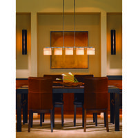 Hubbardton Forge 217650-1001 Gallery 3 Light 4 inch Mahogany ADA Sconce Wall Light in Blue, Incandescent, Small alternative photo thumbnail