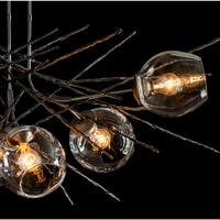 Hubbardton Forge 137750-1019 Griffin 6 Light 38 inch Burnished Steel Pendant Ceiling Light alternative photo thumbnail