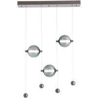 Hubbardton Forge 139053-1009 Abacus LED 6 inch Black Pendant Ceiling Light in Abacus Cool Grey photo thumbnail
