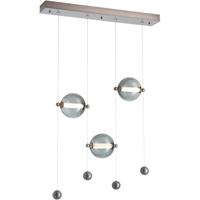 Hubbardton Forge 139053-1009 Abacus LED 6 inch Black Pendant Ceiling Light in Abacus Cool Grey alternative photo thumbnail