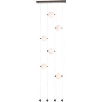 Hubbardton Forge 139055-1002 Abacus LED 6 inch Bronze Ceiling-to-Floor Pendant Ceiling Light in Abacus Opal photo thumbnail