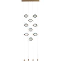 Hubbardton Forge 139057-1005 Abacus LED 6 inch Dark Smoke Ceiling-to-Floor Pendant Ceiling Light in Abacus Cool Grey photo thumbnail