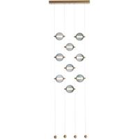 Hubbardton Forge 139057-1005 Abacus LED 6 inch Dark Smoke Ceiling-to-Floor Pendant Ceiling Light in Abacus Cool Grey alternative photo thumbnail