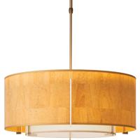 Hubbardton Forge 139605-1578 Exos 3 Light 23 inch Burnished Steel Pendant Ceiling Light in Flax Inner with Natural Anna Outer, Short, Incandescent, Short Pipe 139605-SKT-STND-82-SE1590-SG2290_4.jpg thumb
