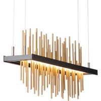 Hubbardton Forge 139654-1031 Gossamer LED 5 inch Bronze / Sterling Pendant Ceiling Light in Bronze with Sterling alternative photo thumbnail