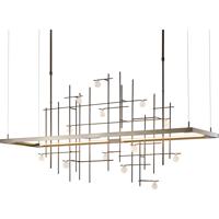 Hubbardton Forge 139752-1009 Spring LED 16 inch Burnished Steel Pendant Ceiling Light thumb