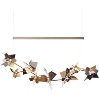 Hubbardton Forge 139813-1094 Belladonna LED 20 inch Sterling / Bronze Pendant Ceiling Light in Sterling with Bronze photo thumbnail