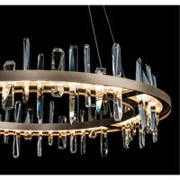 Hubbardton Forge 139915-1003 Solitude LED 38 inch Burnished Steel/Crystal Pendant Ceiling Light in Burnished Steel with Crystal Accent, Circular alternative photo thumbnail