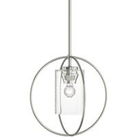 Hubbardton Forge 187440-1195 Rhythm 1 Light 11 inch Sterling Mini Pendant Ceiling Light in Seeded Clear thumb
