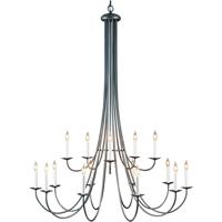 Hubbardton Forge 191043-1000 Simple Sweep 15 Light 46 inch Mahogany Chandelier Ceiling Light photo thumbnail