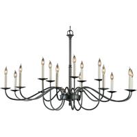 Hubbardton Forge 192044-1009 Simple Lines 15 Light 46 inch Sterling Chandelier Ceiling Light, 15 Arm photo thumbnail