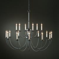 Hubbardton Forge 197144-1008 Simple Lines 18 Light 43 inch Gold Chandelier Ceiling Light alternative photo thumbnail