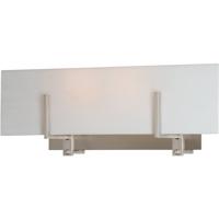 Hubbardton Forge 202150-1001 Reflections - Radiance 2 Light Polished Chrome Sconce Wall Light in White Art alternative photo thumbnail