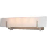 Hubbardton Forge 202153-1004 Reflections - Radiance 4 Light Brushed Nickel Sconce Wall Light in Opal, Large alternative photo thumbnail