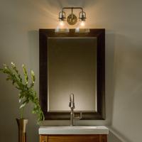 Hubbardton Forge 202169-1005 Reflections - Castleton 2 Light Brushed Nickel Sconce Wall Light in Clear, Domed 202169-SKT-09-GG0612_8.jpg thumb