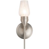 Hubbardton Forge 202182-1002 Reflections - Tulip 1 Light 5 inch Brushed Nickel Sconce Wall Light in Clear, HF Reflections photo thumbnail