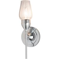 Hubbardton Forge 202182-1003 Reflections - Tulip 1 Light 5 inch Brushed Nickel Sconce Wall Light in Frosted, HF Reflections 202182-SKT-21-ZM0678_4.jpg thumb