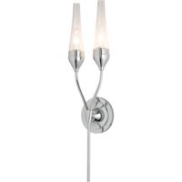 Hubbardton Forge 202185-1001 Reflections - Tulip 2 Light 6 inch Polished Chrome ADA Sconce Wall Light in Frosted, HF Reflections 202185-SKT-21-ZM0679_3.jpg thumb