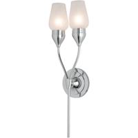 Hubbardton Forge 202187-1001 Reflections - Tulip 2 Light 7 inch Polished Chrome Sconce Wall Light in Frosted, HF Reflections 202187-SKT-21-FD0678_3.jpg thumb