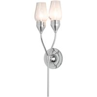 Hubbardton Forge 202187-1001 Reflections - Tulip 2 Light 7 inch Polished Chrome Sconce Wall Light in Frosted, HF Reflections 202187-SKT-21-ZM0678__4.jpg thumb