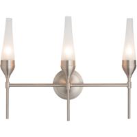 Hubbardton Forge 202190-1002 Reflections - Tulip 3 Light 21 inch Brushed Nickel Sconce Wall Light in Clear, HF Reflections alternative photo thumbnail