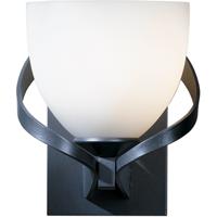 Hubbardton Forge 204101-1034 Ribbon 1 Light 6 inch Burnished Steel Sconce Wall Light in Stone, Fluorescent photo thumbnail