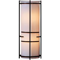 Hubbardton Forge 205910-1023 Extended Bars 1 Light 7 inch Burnished Steel Sconce Wall Light in Ivory Art, Fluorescent photo thumbnail