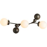 Hubbardton Forge 206050-1005 Sprig 3 Light 13 inch Natural Iron Sconce Wall Light in Opal 206050-SKT-07-GG0629_4.jpg thumb