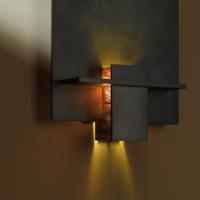 Hubbardton Forge 217510-1011 Aperture 1 Light 8 inch Natural Iron ADA Sconce Wall Light in Topaz alternative photo thumbnail