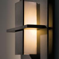 Hubbardton Forge 217520-1007 Aperture 1 Light 7 inch Burnished Steel ADA Sconce Wall Light in Topaz alternative photo thumbnail