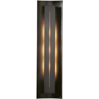 Hubbardton Forge 217635-1017 Gallery 3 Light 7 inch Black ADA Sconce Wall Light in Blue photo thumbnail
