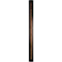 Hubbardton Forge 217653-1019 Gallery 1 Light 4 inch Black ADA Sconce Wall Light in Acrylic Blue, Large photo thumbnail