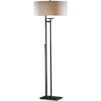 Hubbardton Forge 234901-1008 Rook 60 inch 150.00 watt Bronze Floor Lamp Portable Light in Natural Anna thumb