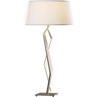Hubbardton Forge 272850-1008 Facet 34 inch 100.00 watt Bronze Table Lamp Portable Light in Flax photo thumbnail