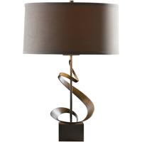 Hubbardton Forge 273030-1035 Gallery Spiral 23 inch 150.00 watt Soft Gold Table Lamp Portable Light in Doeskin Suede, Spiral alternative photo thumbnail