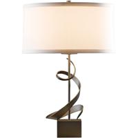 Hubbardton Forge 273030-1035 Gallery Spiral 23 inch 150.00 watt Soft Gold Table Lamp Portable Light in Doeskin Suede, Spiral alternative photo thumbnail