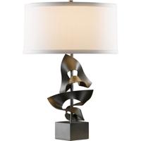 Hubbardton Forge 273050-1038 Gallery Twofold 25 inch 150.00 watt Soft Gold Table Lamp Portable Light in Natural Anna, Twofold alternative photo thumbnail