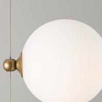 Hubbardton Forge 289520-1002 Abacus LED 6 inch Dark Smoke Floor-to-Ceiling Pendant Ceiling Light in Abacus Opal, Floor to Ceiling alternative photo thumbnail