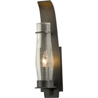 Hubbardton Forge 304215-1023 Sea Coast 1 Light 19 inch Coastal Bronze Outdoor Sconce in Seeded Clear thumb