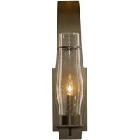 Hubbardton Forge 304220-1045 Sea Coast 1 Light 24 inch Coastal Oil Rubbed Bronze Outdoor Sconce in Seeded Clear, Large thumb