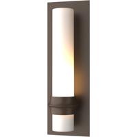 Hubbardton Forge 304930-1021 Rook 1 Light 14 inch Coastal Bronze Outdoor Sconce, Small thumb