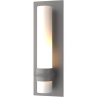 Hubbardton Forge 304930-1027 Rook 1 Light 14 inch Coastal Burnished Steel Outdoor Sconce, Small thumb