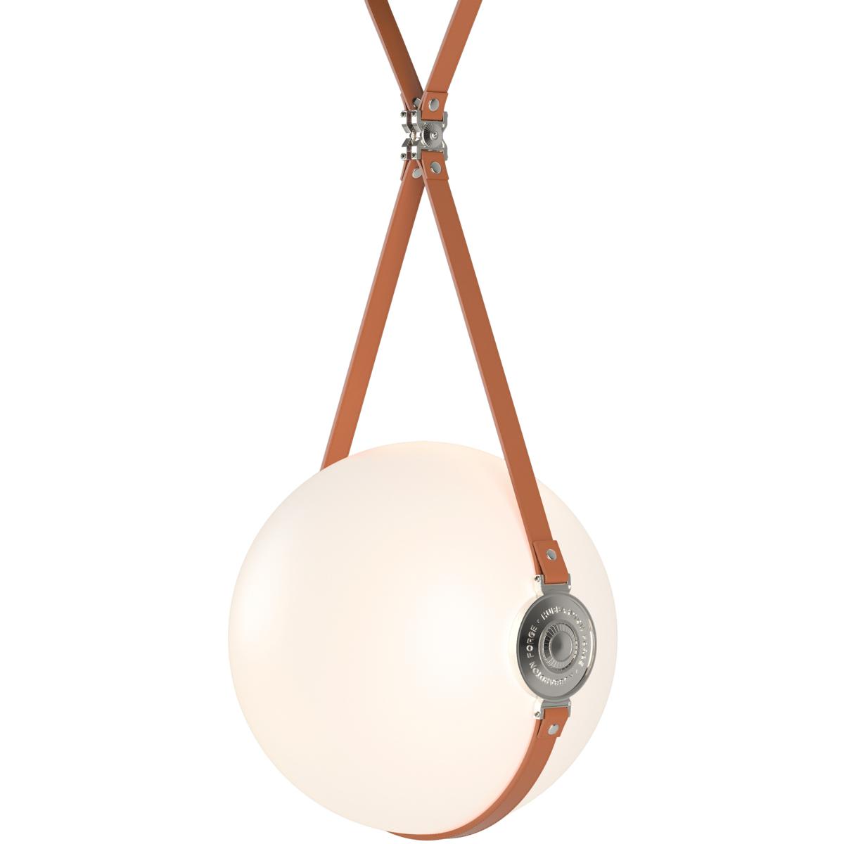 Hubbardton Forge R-131042-1008 Derby LED 14.9 inch Black and Polished Nickel Pendant Ceiling Light, Large - Open Box