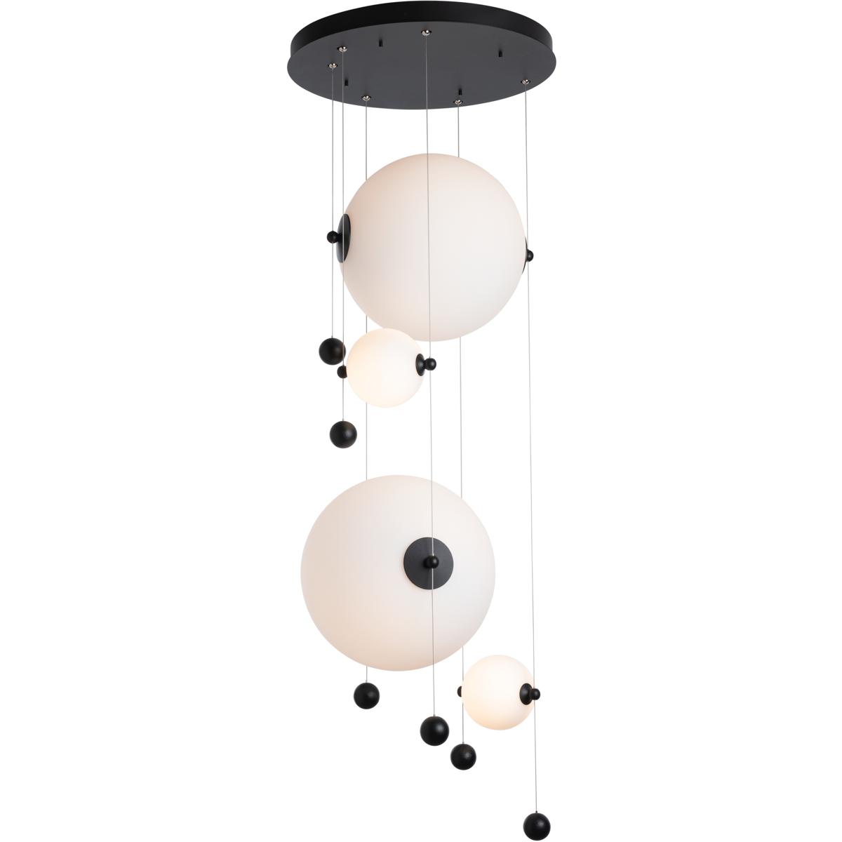 Hubbardton Forge R-139052-1008 Abacus LED 19.8 inch Black Pendant Ceiling Light, Round - Open Box
