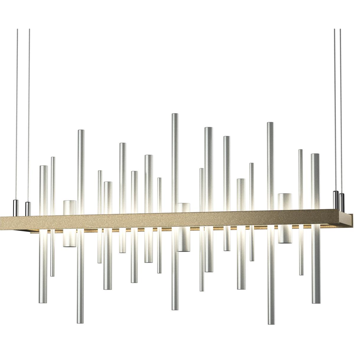 Hubbardton Forge R-139725-1014 Cityscape LED 25.5 inch Soft Gold and Vintage Platinum Pendant Ceiling Light - Open Box