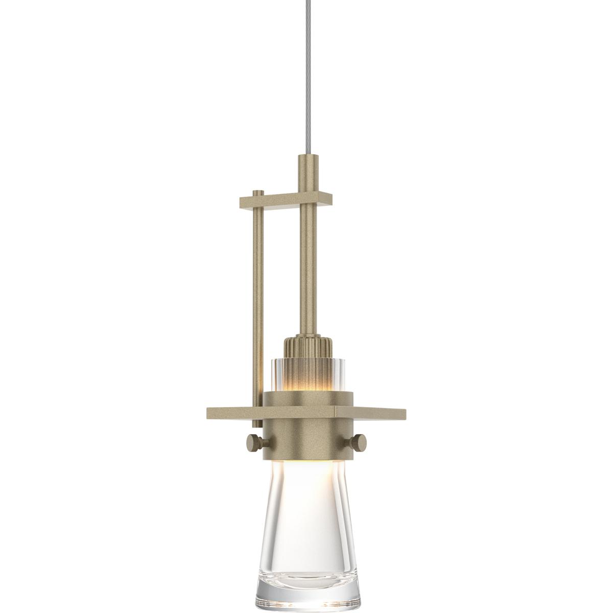 Hubbardton Forge R-161060-1007 Erlenmeyer 1 Light 3.3 inch Soft Gold Mini Pendant Ceiling Light - Open Box