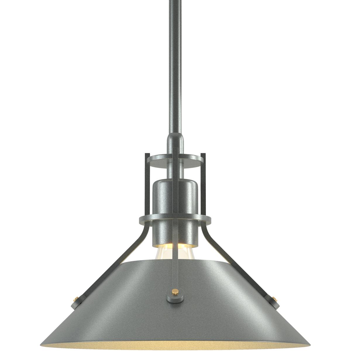 Hubbardton Forge R-184250-1376 Henry 1 Light 9.2 inch Vintage Platinum and Vintage Platinum Mini Pendant Ceiling Light - Open Box
