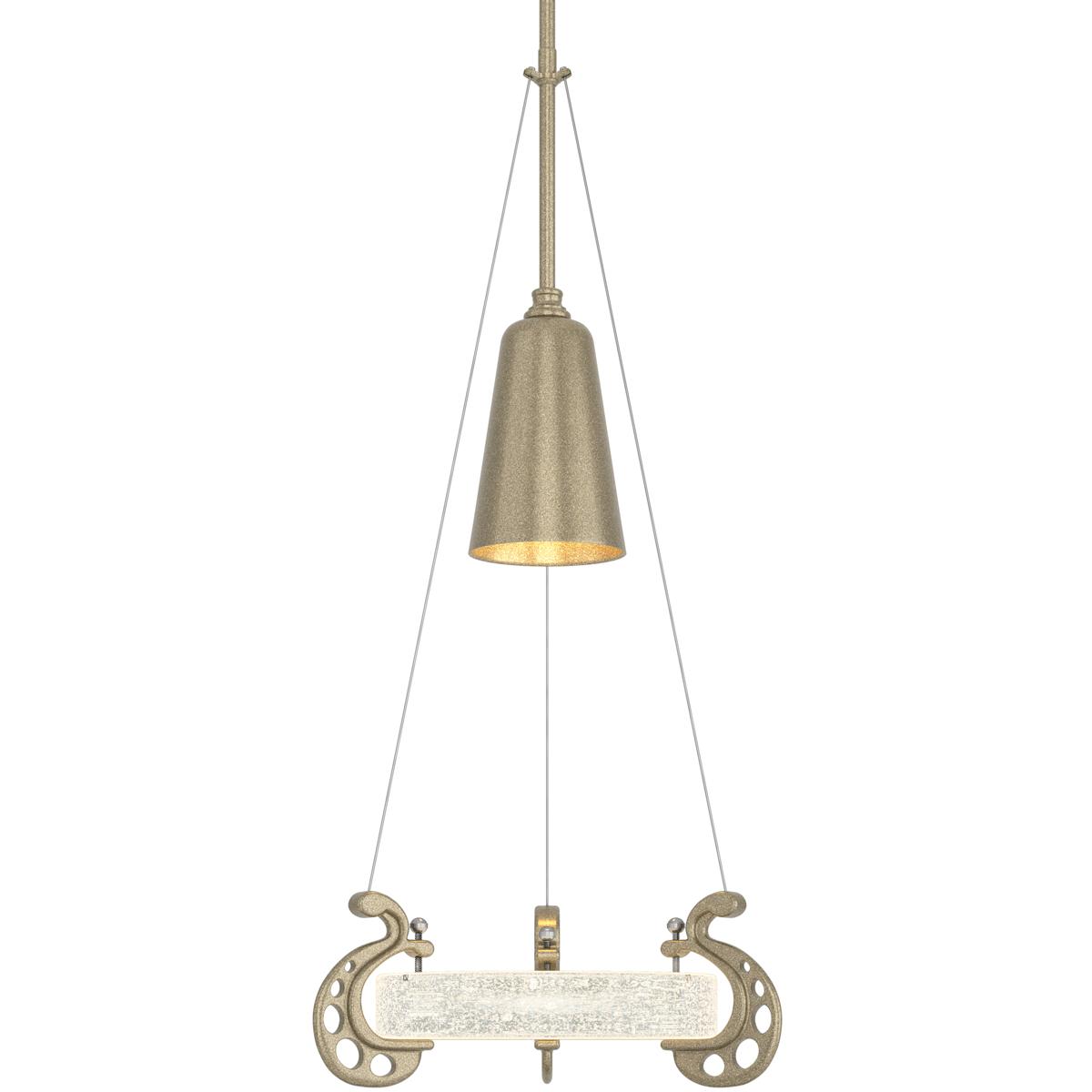 Hubbardton Forge R-187510-1066 Lens 1 Light 12.2 inch Soft Gold Mini Pendant Ceiling Light - Open Box