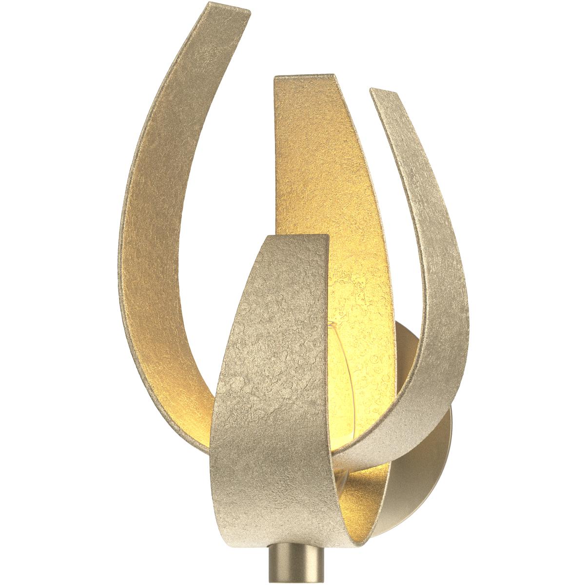 Lighting New York 206503-1008 Hubbardton Forge Corona 1 Light 7 inch Soft Gold Sconce Wall Light, Large 206503-1008 - Open Box